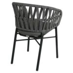 Πολυθρόνα Κήπου ArteLibre LANGKAWI Μαύρο/Ανθρακί Αλουμίνιο/Rattan 57x56x78cm