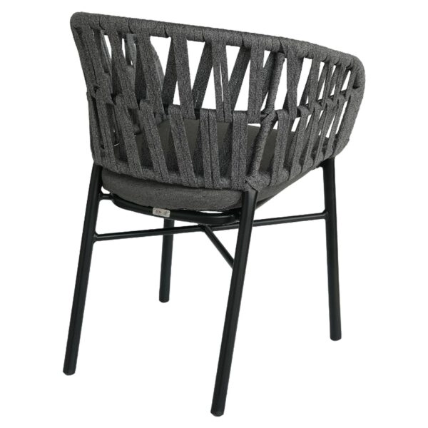 Πολυθρόνα Κήπου ArteLibre LANGKAWI Μαύρο/Ανθρακί Αλουμίνιο/Rattan 57x56x78cm