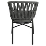 Πολυθρόνα Κήπου ArteLibre LANGKAWI Μαύρο/Ανθρακί Αλουμίνιο/Rattan 57x56x78cm