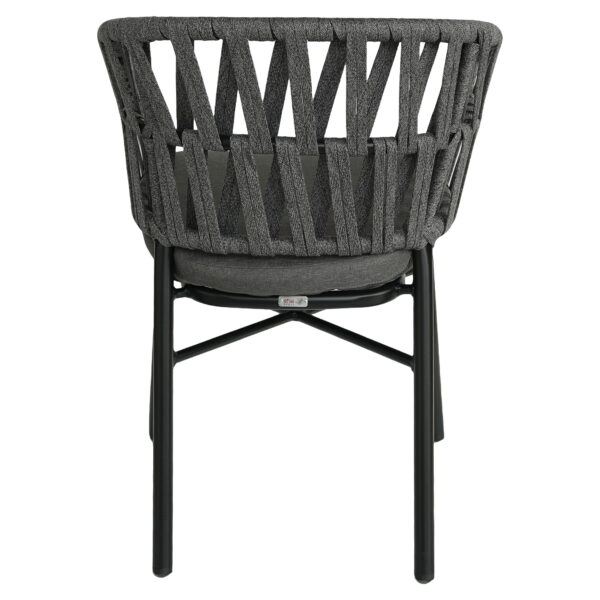 Πολυθρόνα Κήπου ArteLibre LANGKAWI Μαύρο/Ανθρακί Αλουμίνιο/Rattan 57x56x78cm