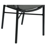 Πολυθρόνα Κήπου ArteLibre LANGKAWI Μαύρο/Ανθρακί Αλουμίνιο/Rattan 57x56x78cm