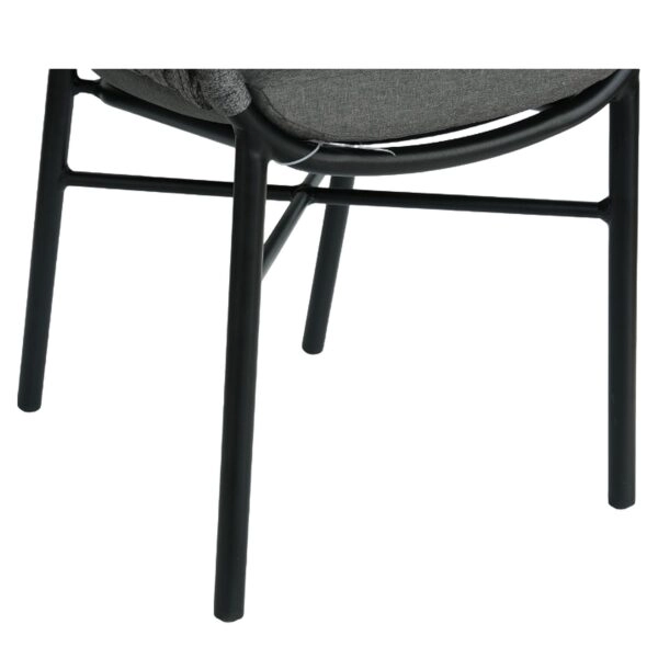 Πολυθρόνα Κήπου ArteLibre LANGKAWI Μαύρο/Ανθρακί Αλουμίνιο/Rattan 57x56x78cm