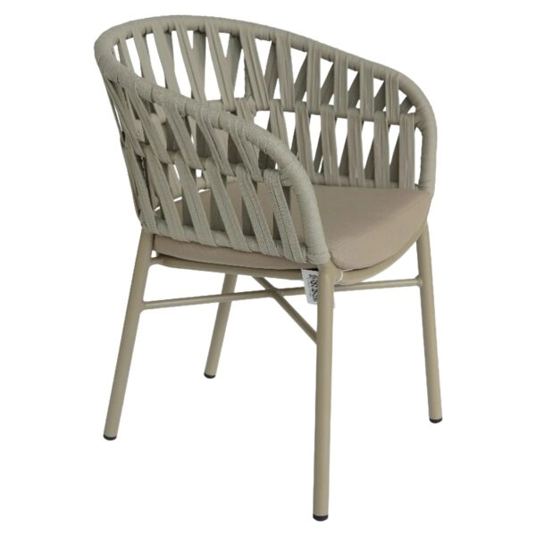 Πολυθρόνα Κήπου ArteLibre LANGKAWI Μπεζ Αλουμίνιο/Rattan 57x56x78cm