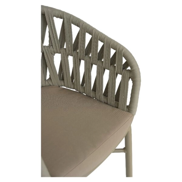 Πολυθρόνα Κήπου ArteLibre LANGKAWI Μπεζ Αλουμίνιο/Rattan 57x56x78cm