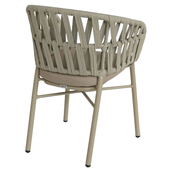 Πολυθρόνα Κήπου ArteLibre LANGKAWI Μπεζ Αλουμίνιο/Rattan 57x56x78cm