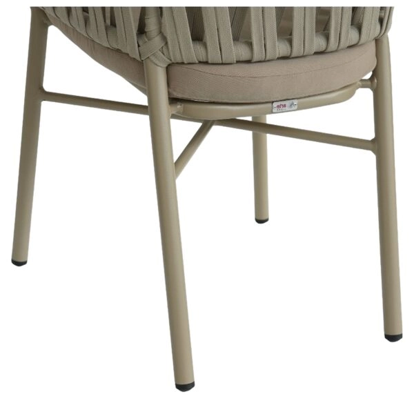 Πολυθρόνα Κήπου ArteLibre LANGKAWI Μπεζ Αλουμίνιο/Rattan 57x56x78cm