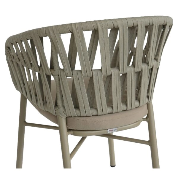 Πολυθρόνα Κήπου ArteLibre LANGKAWI Μπεζ Αλουμίνιο/Rattan 57x56x78cm