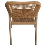 Πολυθρόνα Κήπου ArteLibre MOOREA Μπεζ/Φυσικό Αλουμίνιο/Rattan 58x56x79cm