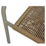 Πολυθρόνα Κήπου ArteLibre MOOREA Μπεζ/Φυσικό Αλουμίνιο/Rattan 58x56x79cm