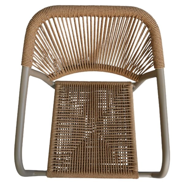 Πολυθρόνα Κήπου ArteLibre MOOREA Μπεζ/Φυσικό Αλουμίνιο/Rattan 58x56x79cm