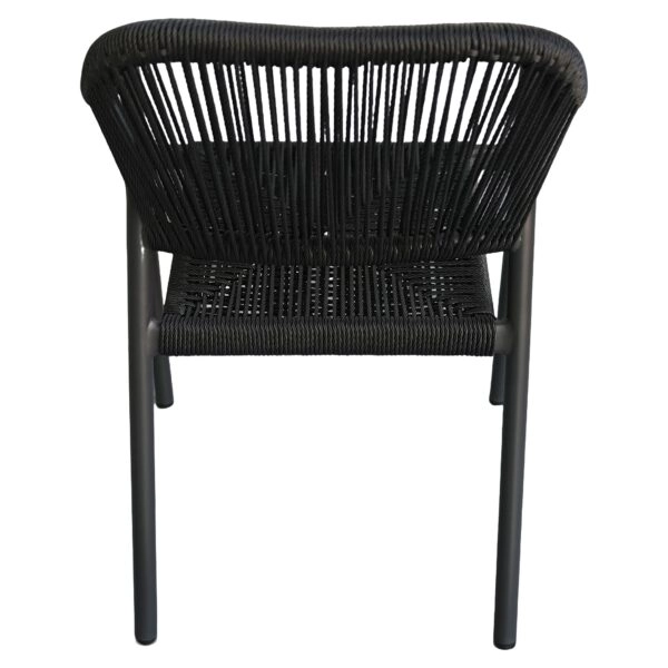 Πολυθρόνα Κήπου ArteLibre MOOREA Ανθρακί Αλουμίνιο/Rattan 58x56x79cm