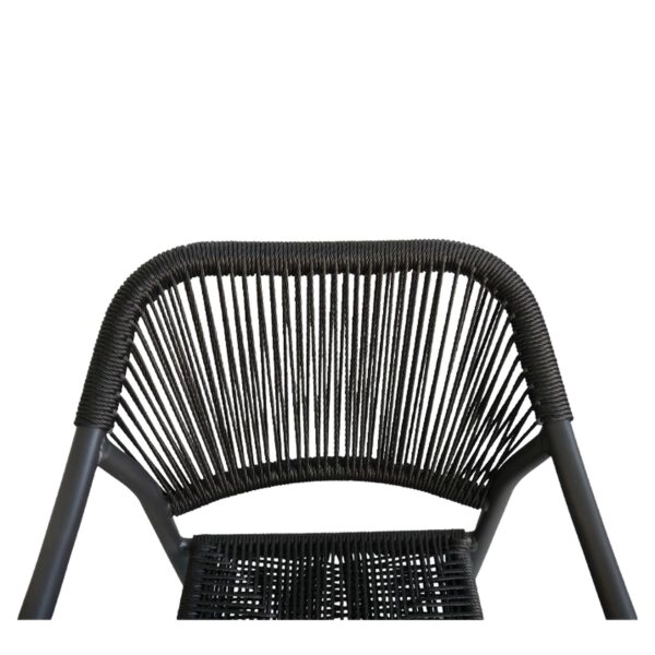 Πολυθρόνα Κήπου ArteLibre MOOREA Ανθρακί Αλουμίνιο/Rattan 58x56x79cm