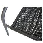 Πολυθρόνα Κήπου ArteLibre MOOREA Ανθρακί Αλουμίνιο/Rattan 58x56x79cm