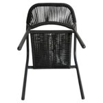 Πολυθρόνα Κήπου ArteLibre MOOREA Ανθρακί Αλουμίνιο/Rattan 58x56x79cm