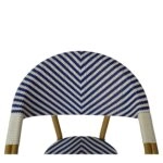 Πολυθρόνα Κήπου ArteLibre BIMINI Μπλε/Λευκό/Φυσικό Αλουμίνιο/Textilene 56x55x82cm