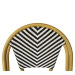 Πολυθρόνα Κήπου ArteLibre BIMINI Λευκό/Μαύρο/Φυσικό Αλουμίνιο/Textilene 46x55x88cm