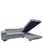 Καναπές Γωνιακός ArteLibre LUZANO Γκρι Ανοιχτό Ύφασμα/MDF 277x203x100cm