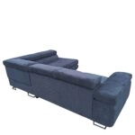 Καναπές Γωνιακός ArteLibre LUZANO Μαύρο Ύφασμα/MDF 277x203x100cm