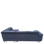 Καναπές Γωνιακός ArteLibre LUZANO Μαύρο Ύφασμα/MDF 277x203x100cm