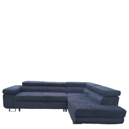 Καναπές Γωνιακός ArteLibre LUZANO Μαύρο Ύφασμα/MDF 277x203x100cm