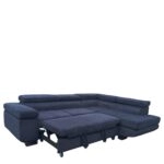 Καναπές Γωνιακός ArteLibre LUZANO Μαύρο Ύφασμα/MDF 277x203x100cm