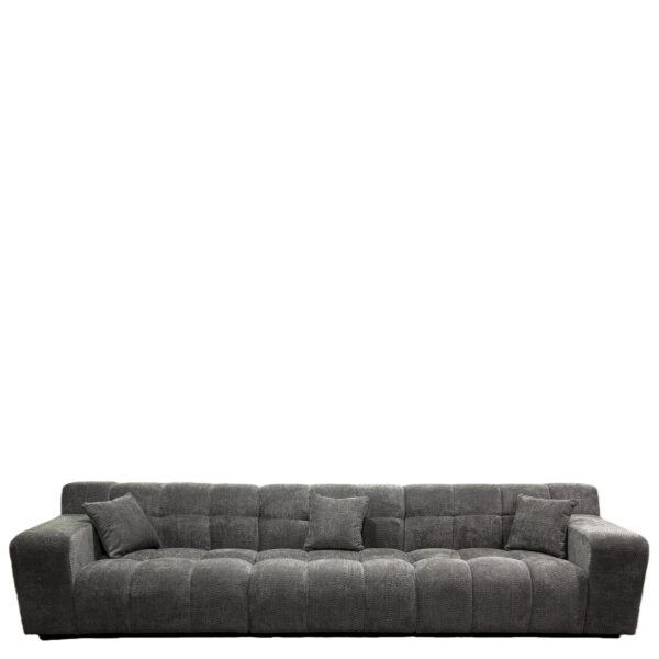 Καναπές Γωνιακός ArteLibre ORVELLA Γκρι Ύφασμα 363x194x80cm
