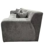 Καναπές Γωνιακός ArteLibre ORVELLA Γκρι Ύφασμα 363x194x80cm
