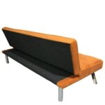 Καναπές Κρεβάτι ArteLibre ELVORE Κεχριμπάρι Ύφασμα/Ξύλο 190x83x74cm