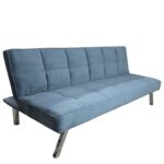 Καναπές Κρεβάτι ArteLibre ELVORE Μπλε Ύφασμα/Ξύλο 190x83x74cm