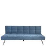 Καναπές Κρεβάτι ArteLibre ELVORE Μπλε Ύφασμα/Ξύλο 190x83x74cm