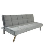 Καναπές Κρεβάτι ArteLibre ELVORE Γκρι Ύφασμα/Ξύλο 190x83x74cm