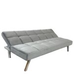 Καναπές Κρεβάτι ArteLibre ELVORE Γκρι Ύφασμα/Ξύλο 190x83x74cm