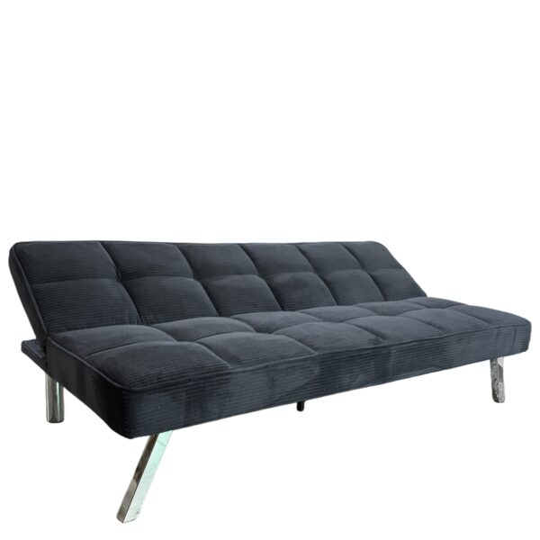 Καναπές Κρεβάτι ArteLibre ELVORE Μαύρο Ύφασμα/Ξύλο 190x83x74cm