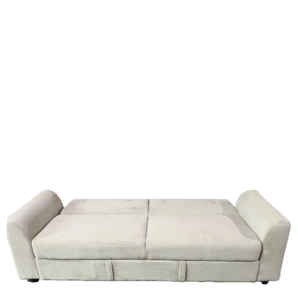 Καναπές Κρεβάτι ArteLibre VALMERO Μπεζ Ύφασμα/Ξύλο 216x85x85cm