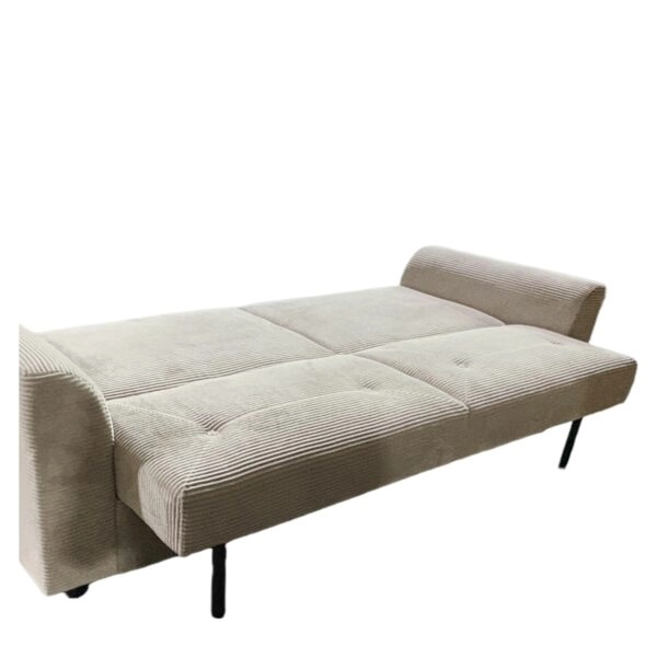 Καναπές Κρεβάτι ArteLibre VALMERO Μπεζ Ύφασμα/Ξύλο 216x85x85cm