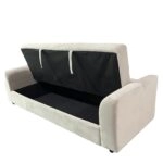 Καναπές Κρεβάτι ArteLibre VALMERO Μπεζ Ύφασμα/Ξύλο 216x85x85cm