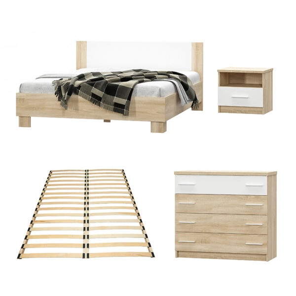 Σετ κρεβατοκάμαρας Geneva 4 τμχ 160x200εκ