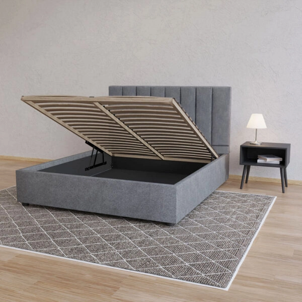 Κρεβάτι Unona Γκρι 160x200cm