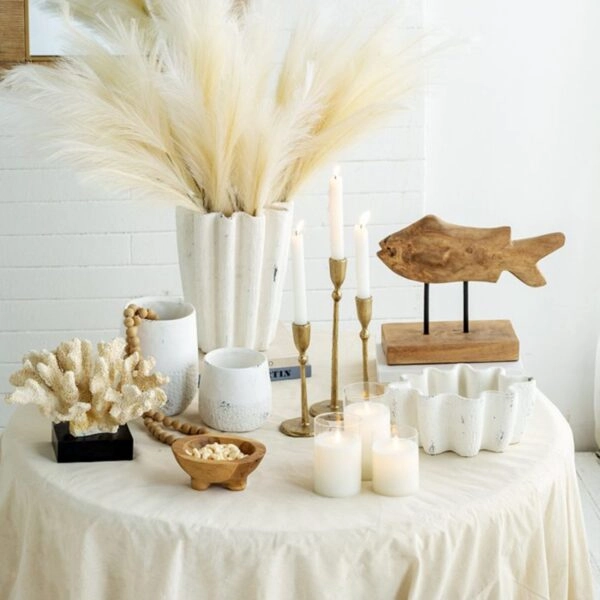 Artekko Cement Λευκό Τσιμεντένιο Βάζο (26x18.5x12)cm