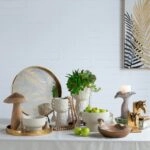 Artekko Woody Διακοσμητικό Μανιτάρι από Ξύλο Teak (22x22x30)cm