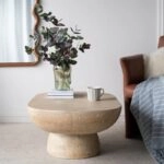 Artekko Taric Μπεζ Τραπέζι Σαλονιού από Μαγνήσιο (91.4x61x38.1)cm