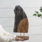 Artekko Woody Επιτραπέζιο Διακοσμητικό από Ξύλο Teak (32x10x40)cm