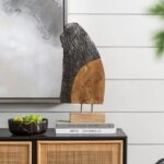 Artekko Woody Επιτραπέζιο Διακοσμητικό από Ξύλο Teak (32x10x40)cm