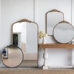 Artekko Dia Μαύρος Μεταλλικός Καθρέπτης Τοίχου (91.4x3.8x97.8)cm