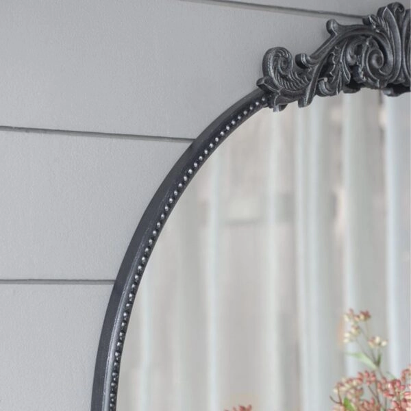 Artekko Dia Μαύρος Μεταλλικός Καθρέπτης Τοίχου (91.4x3.8x97.8)cm