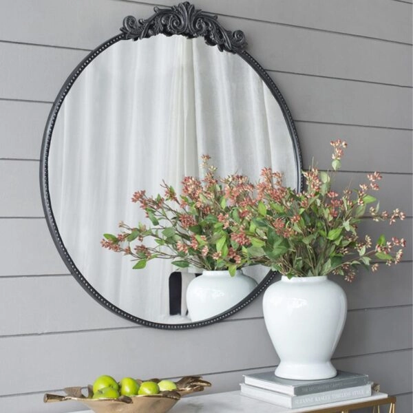 Artekko Dia Μαύρος Μεταλλικός Καθρέπτης Τοίχου (91.4x3.8x97.8)cm