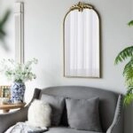 Artekko Dia Χρυσός Μεταλλικός Καθρέπτης Τοίχου (61x5x106.5)cm