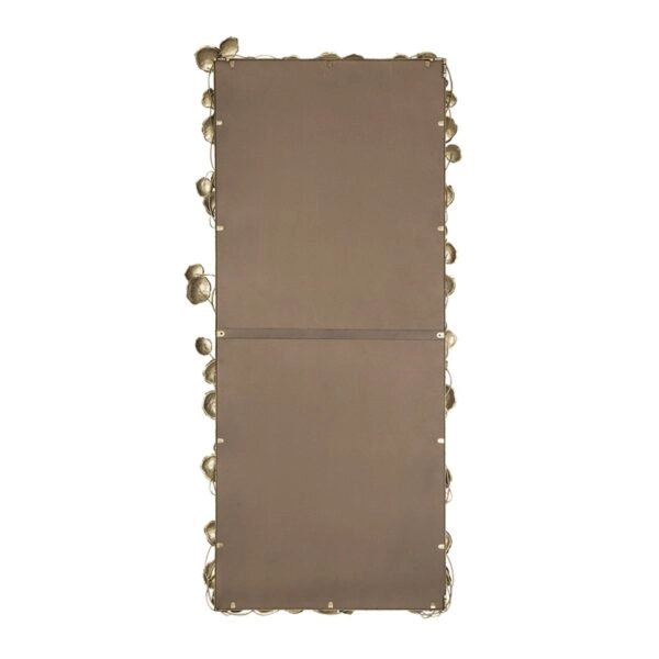 Artekko Leaf Χρυσός Μεταλλικός Καθρέπτης Τοίχου (79x154.5x7)cm