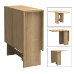 Τραπέζι Pepe Megapap επεκτεινόμενο χρώμα φυσικό οξιάς 28(56+56)x77x75εκ.