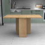 Τραπέζι Pepe Megapap επεκτεινόμενο χρώμα φυσικό οξιάς 28(56+56)x77x75εκ.